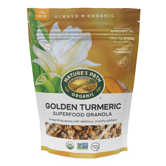 Golden Turmeric Superfood Granola, 9.5 oz Pouch