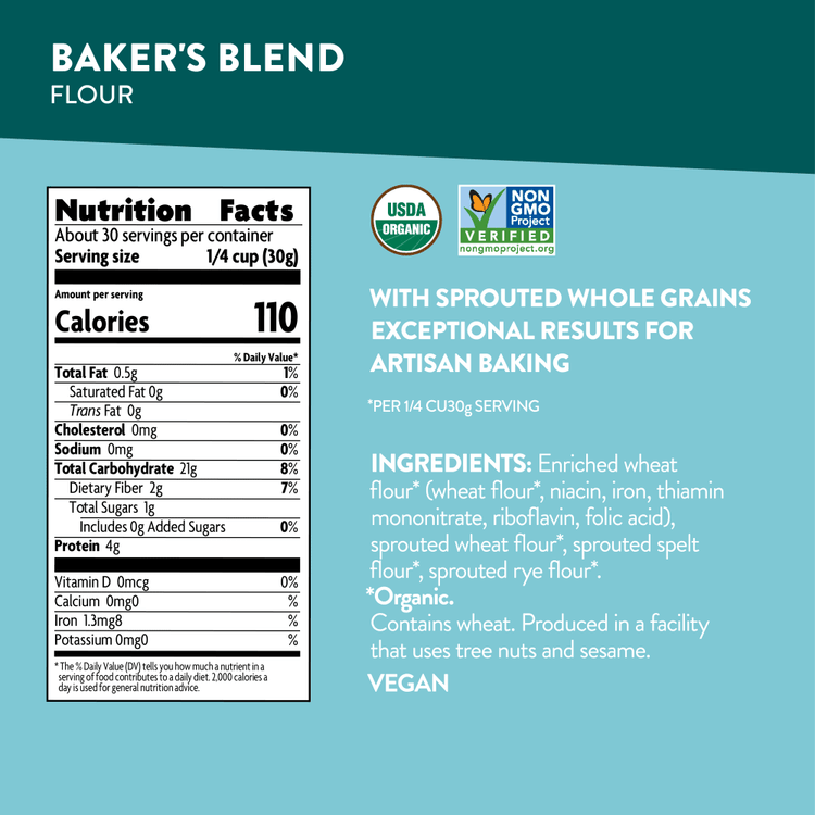 Baker's Blend Flour, 32 oz Bag