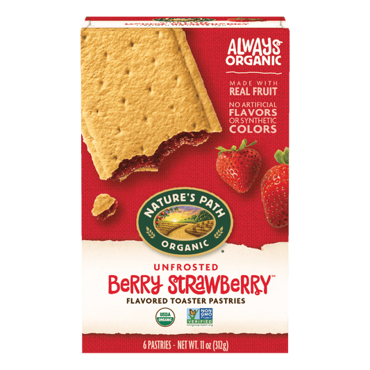 Unfrosted Berry Strawberry Toaster Pastries, 11 oz Box