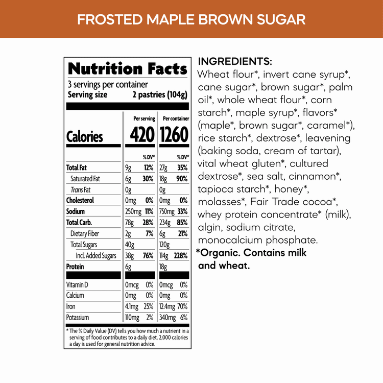 Frosted Mmmaple Brown Sugar Toaster Pastries, 11 oz Box