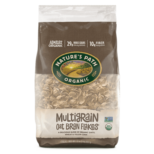Multigrain Oat Bran Flakes Cereal, 32 oz Earth Friendly Bag