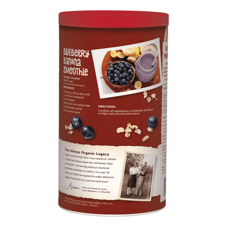 Quick Cook Instant Oatmeal, 18 oz Canister
