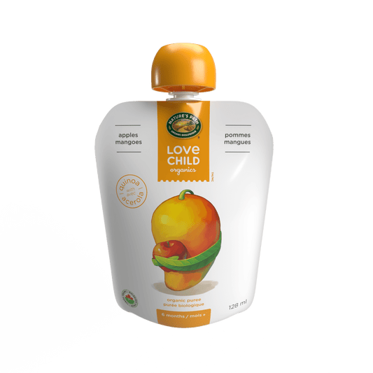 Superblends Apple + Mangoes Puree, 128 ml Pouch