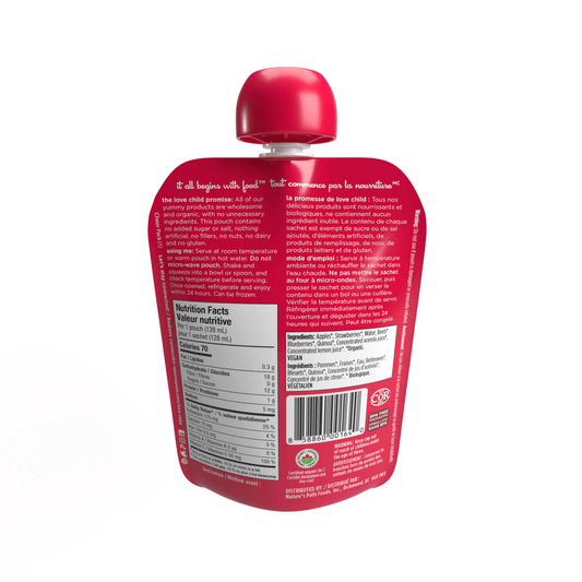 Superblends Apples, Strawberries, Beets + Blueberries Puree, 128 ml Pouch
