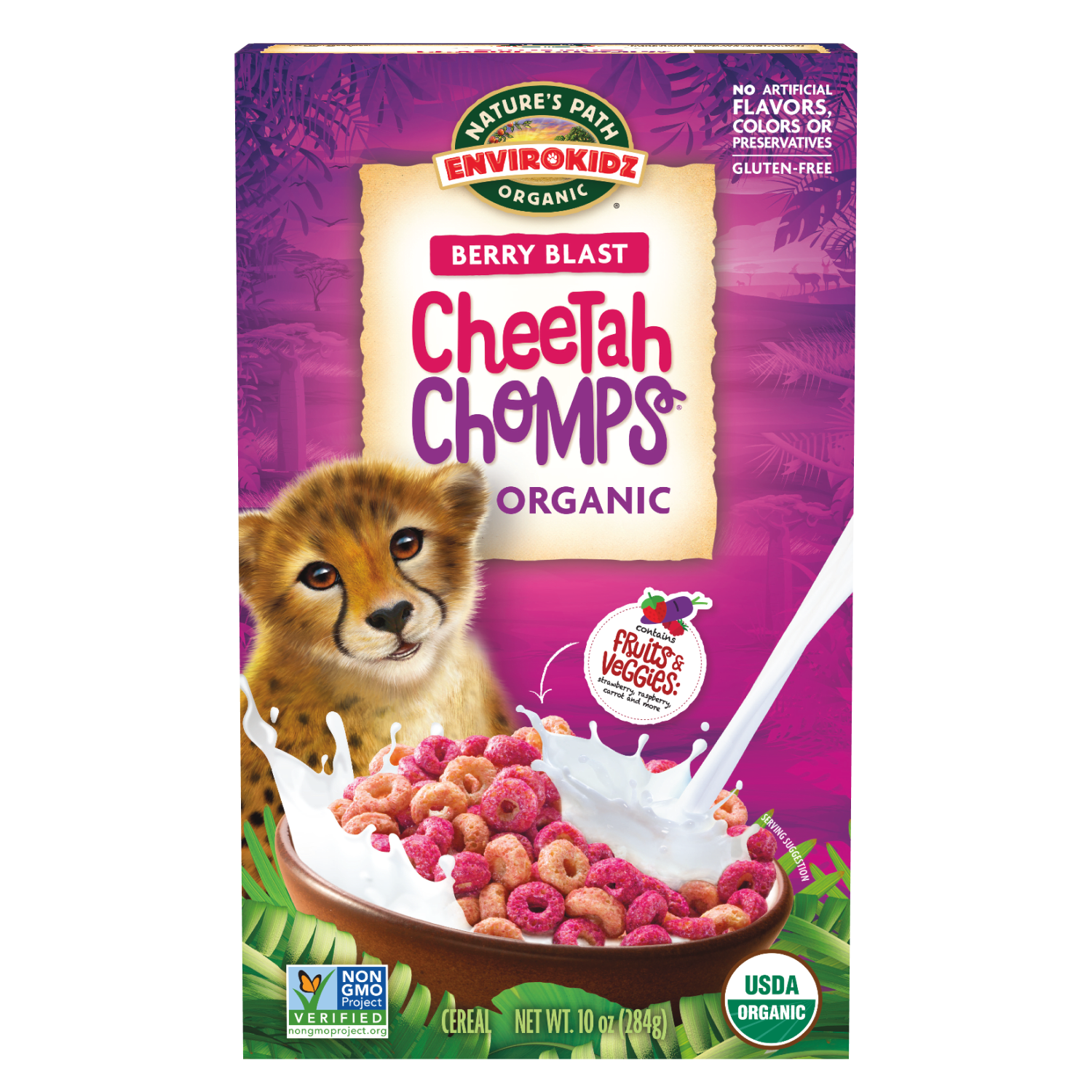 EnviroKidz Organic Cheetah Chomps Cereal – Nature's Path