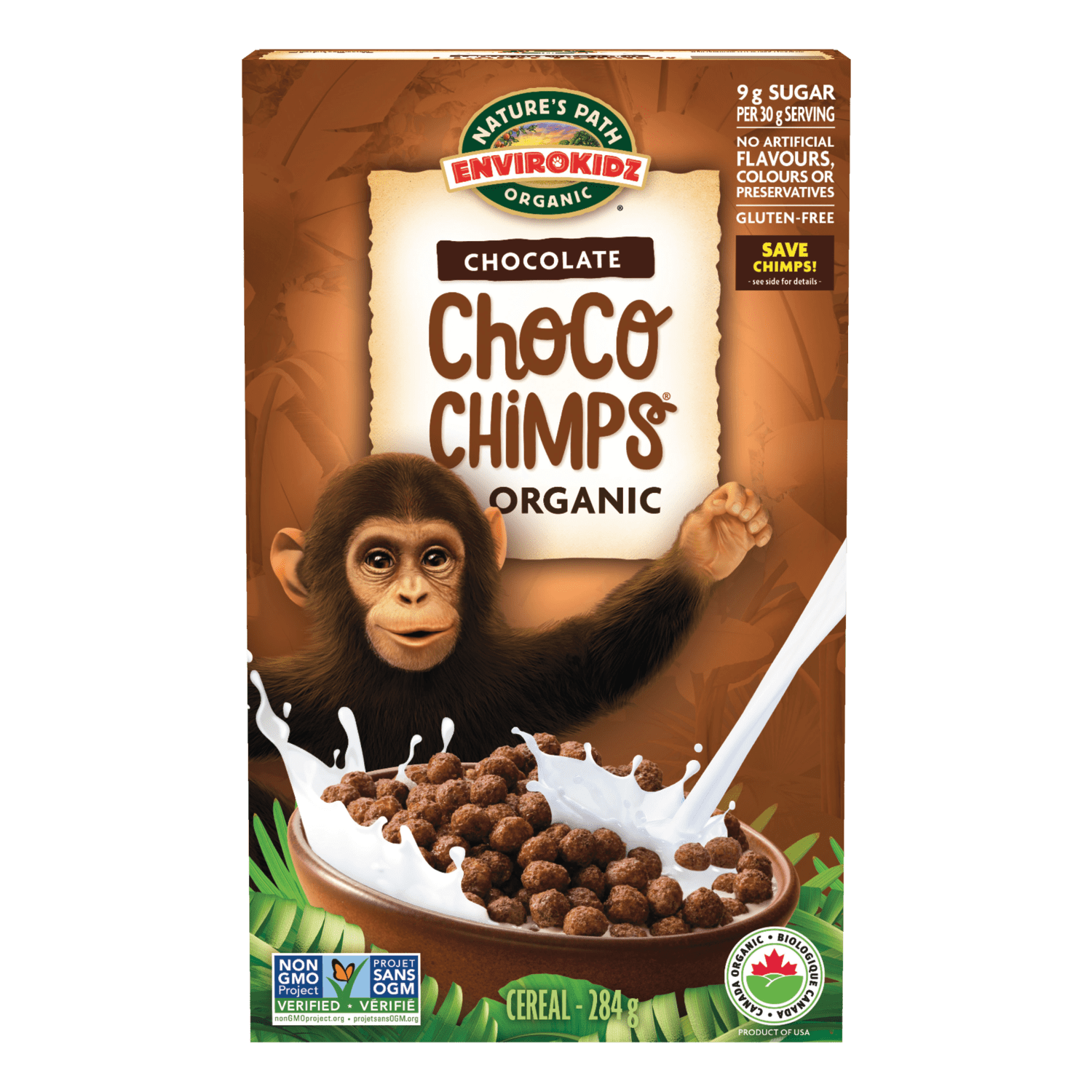 ★cocoa★ Choco Chimps Cereal – Nature's Path