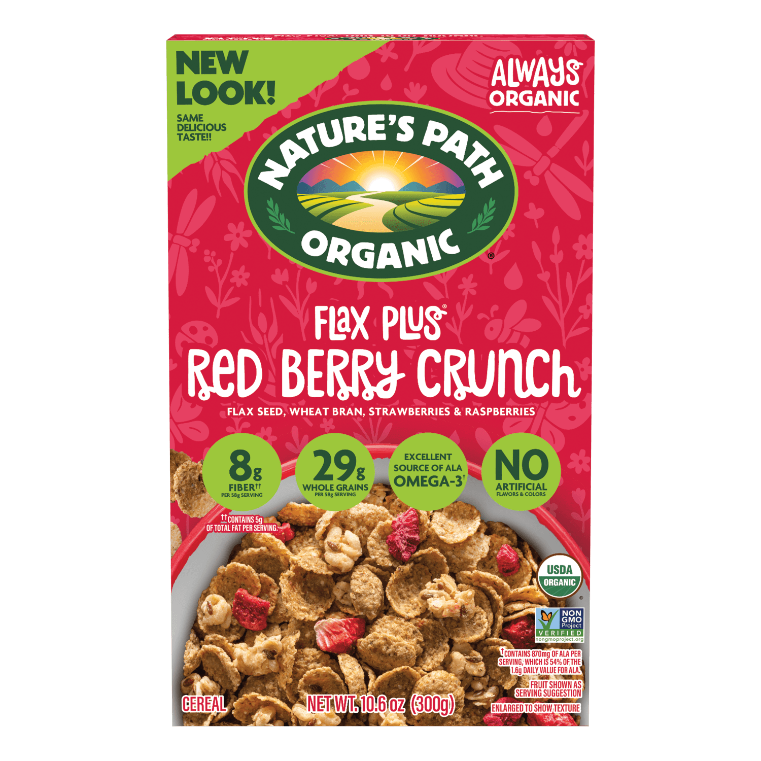 Flax Plus Red Berry Crunch Cereal: Healthy Breakfast Choice