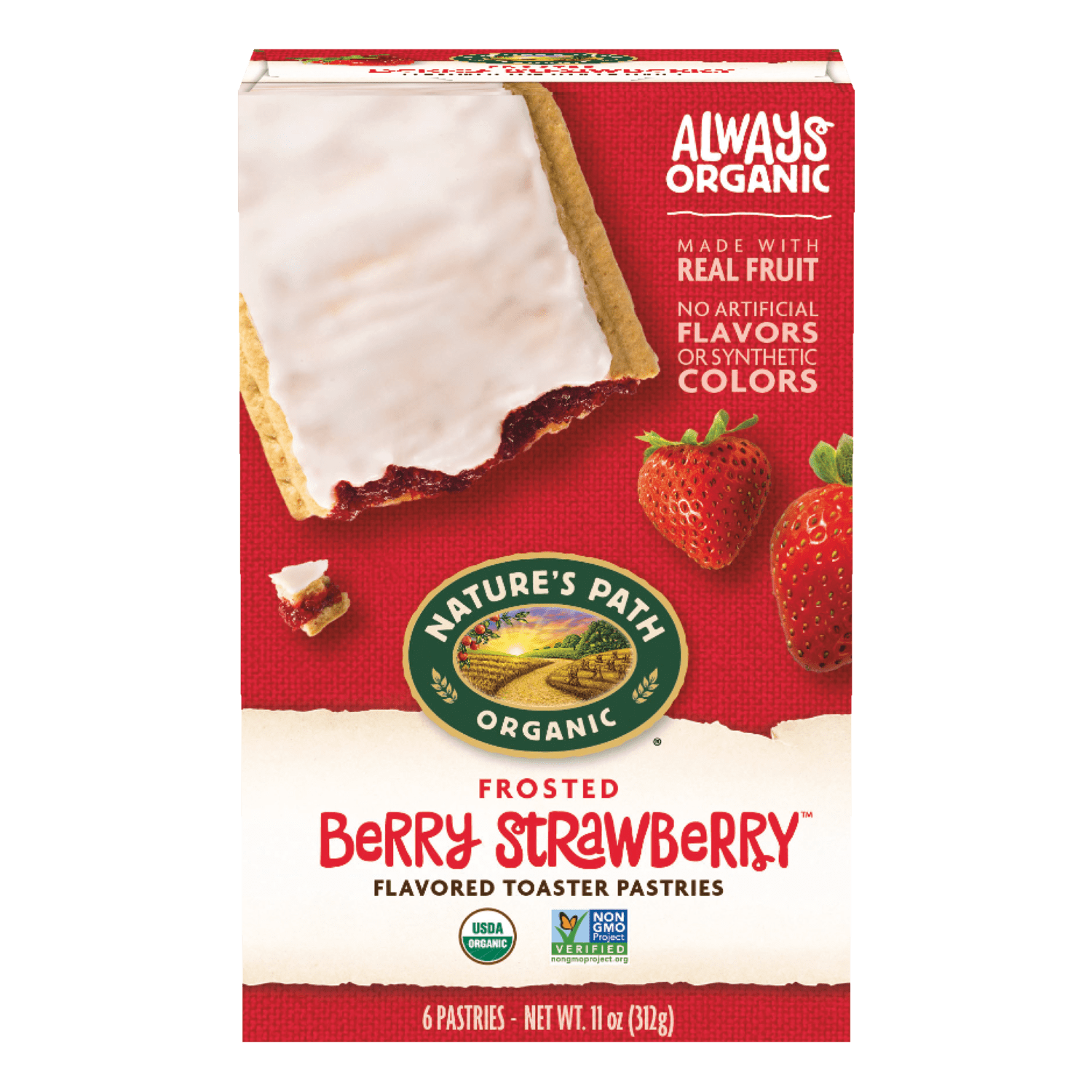 Frosted Berry Strawberry Toaster Pastries – Nature's Path