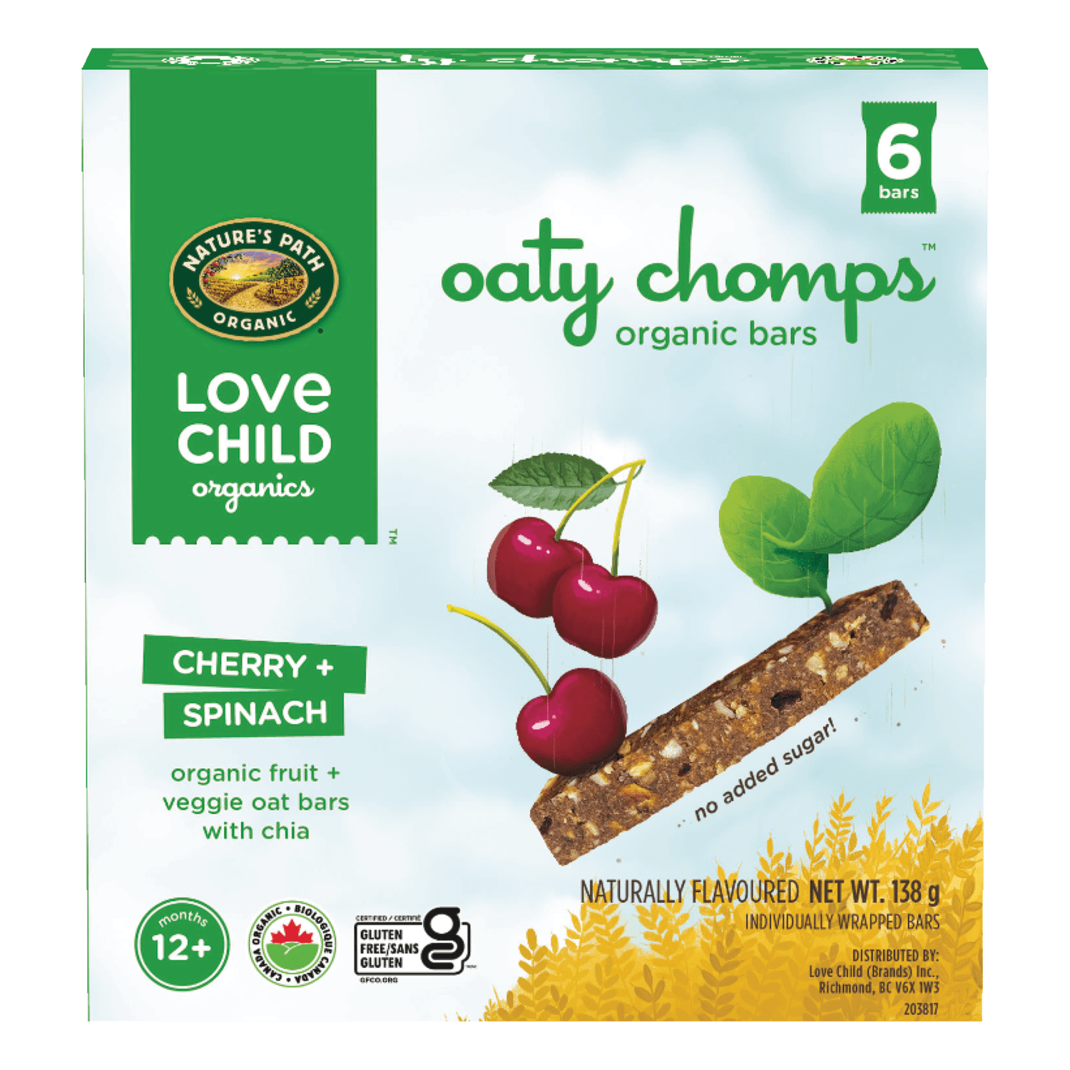 Oaty Chomps Cherry + Spinach Snack Bar – Nature's Path