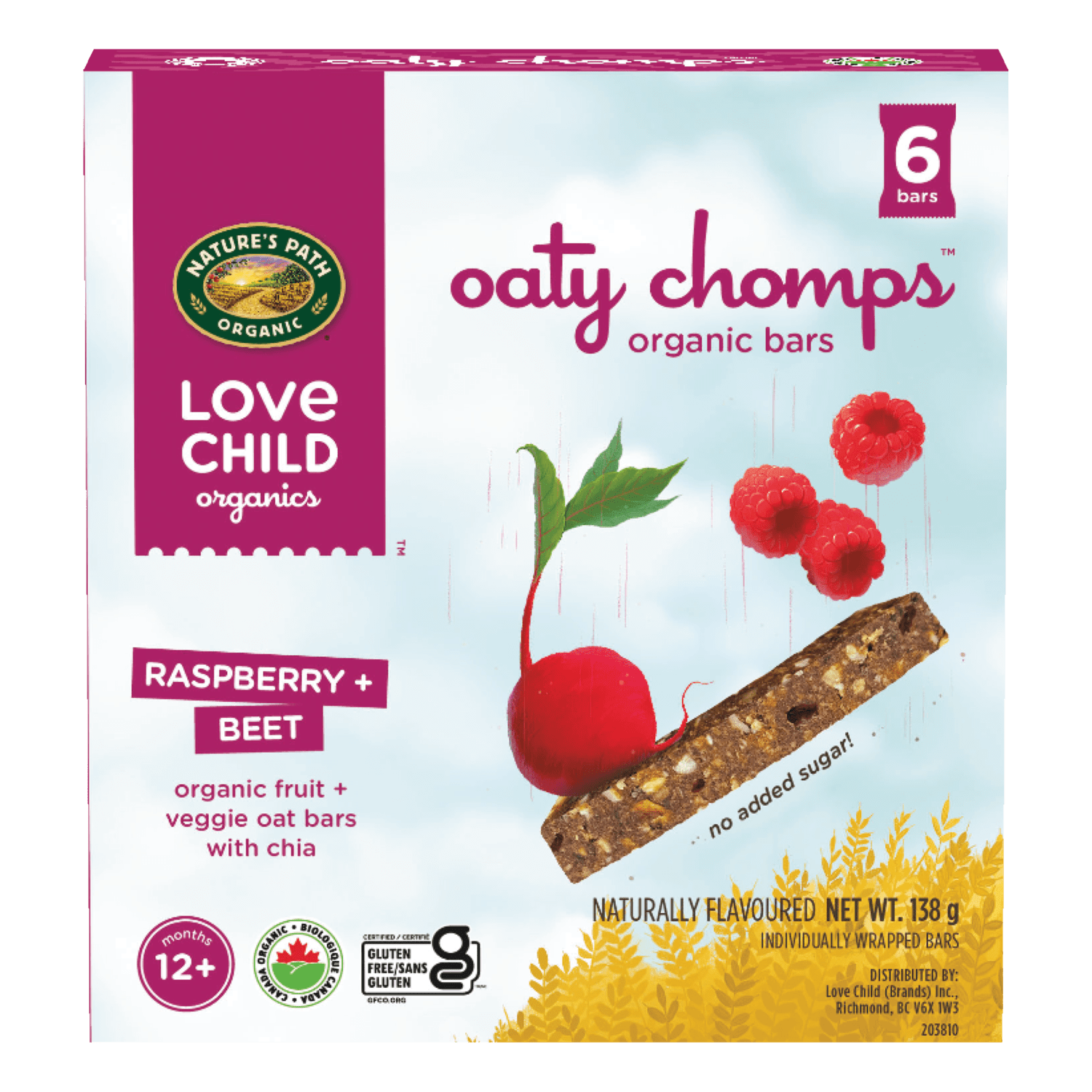 Oaty Chomps Raspberry + Beet Snack Bar – Nature's Path
