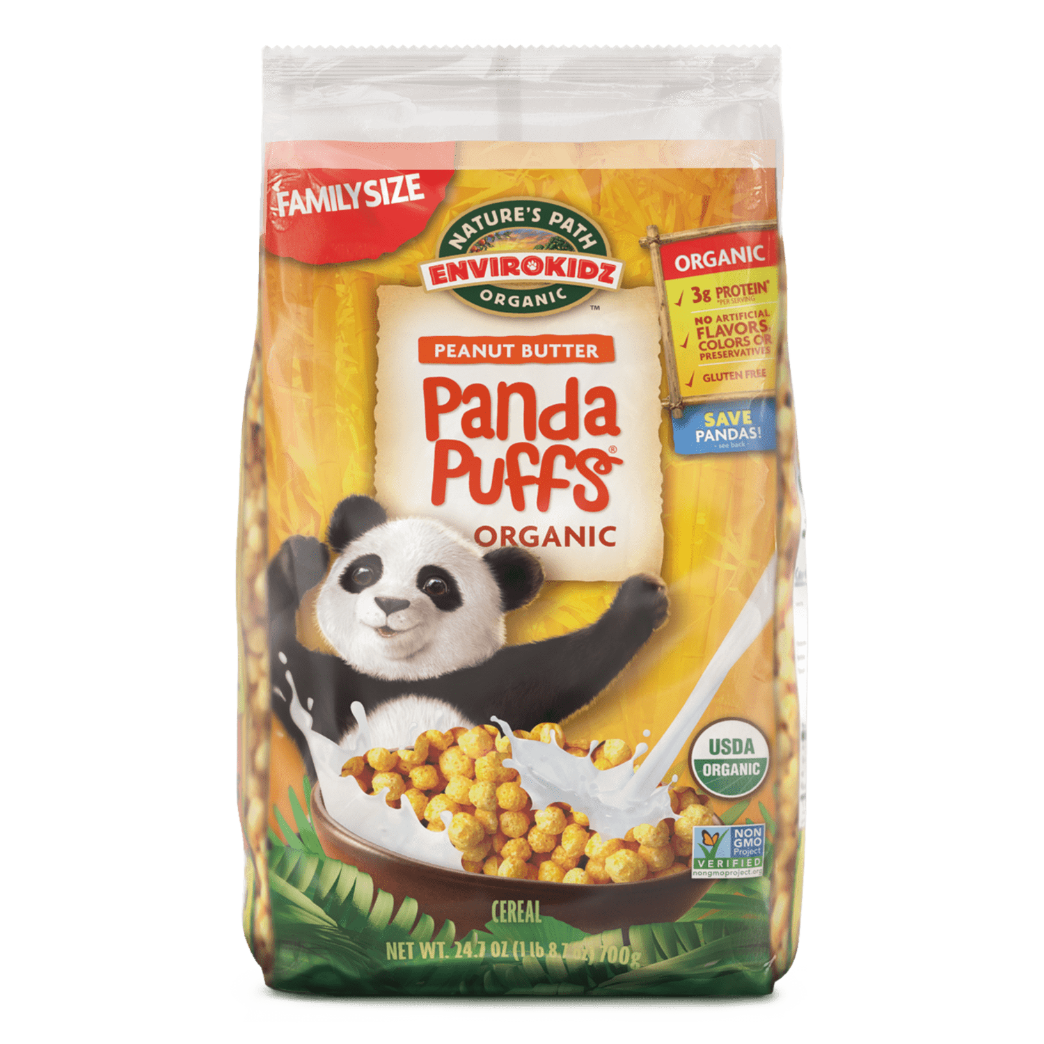 Panda Puffs Cereal: Organic, Vegan & Gluten-Free Breakfast