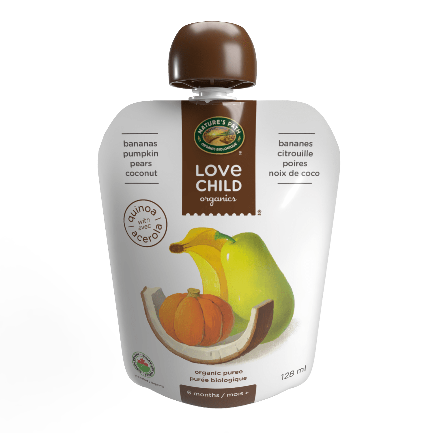 Superblends Bananas, Pumpkin, Pears + Coconut Puree – Nature's Path