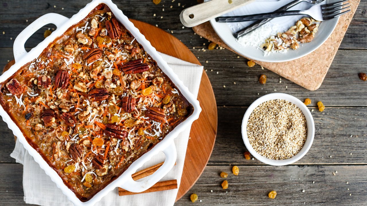 Carrot Cake Baked Oatmeal