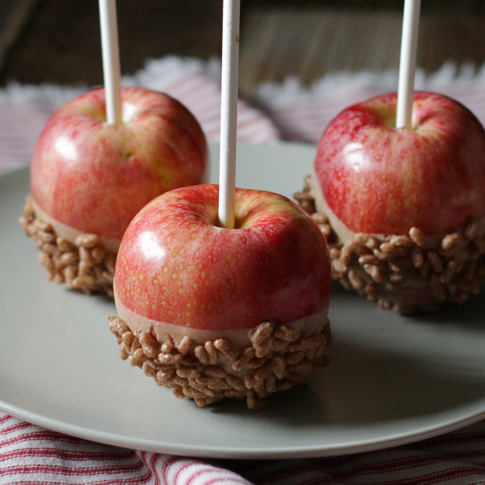 Cereal Covered Caramel Apples
