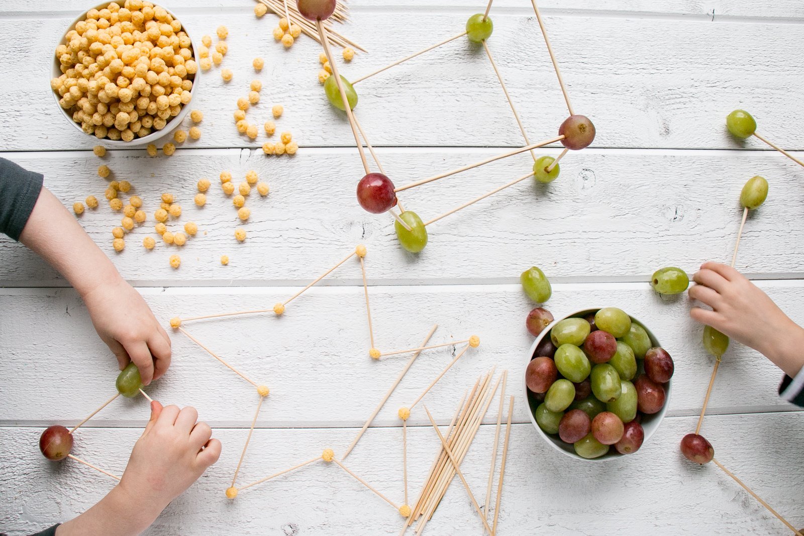 Cereal and Grapes Edible Craft