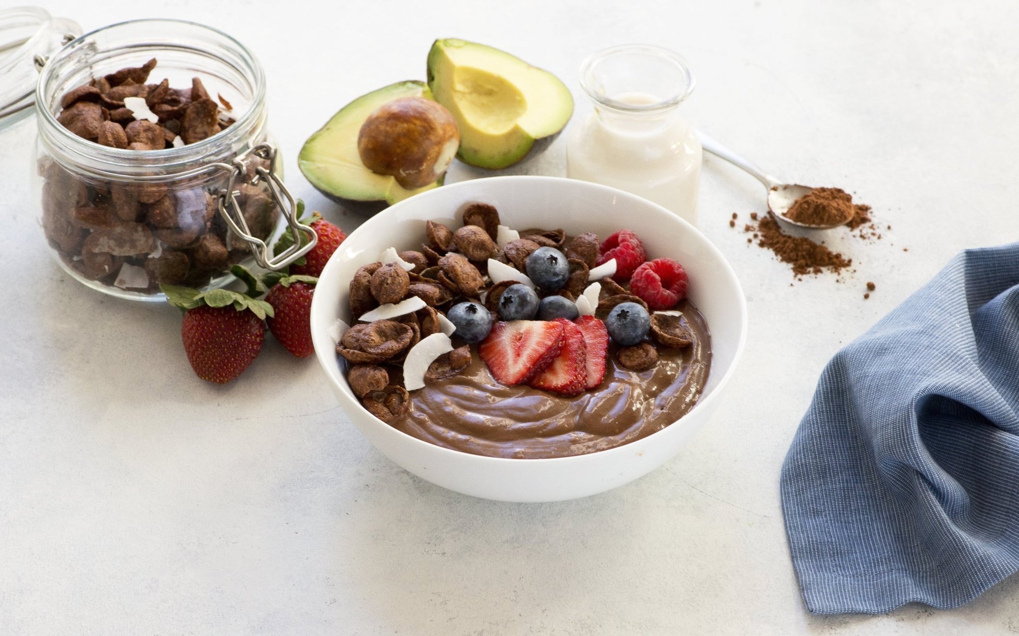 Chocolate Avocado Smoothie Bowl