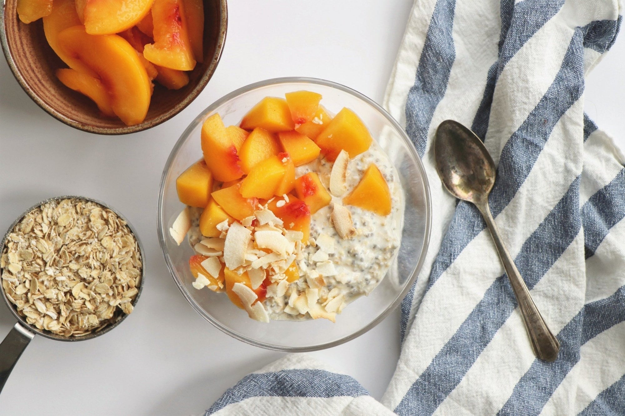 Coconut Peach Bliss Overnight Oats