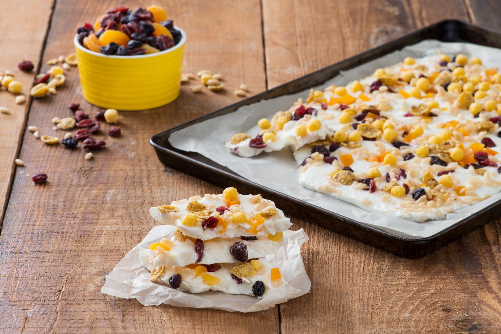 Crunchy Frozen Vanilla Bark