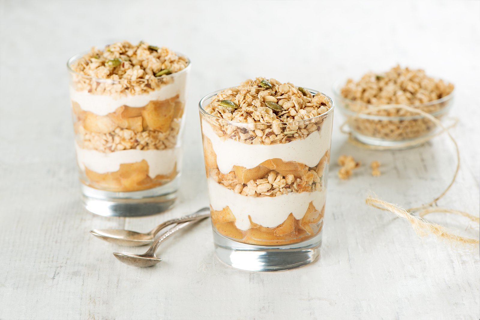 Crunchy Apple Pie Fruit Parfait