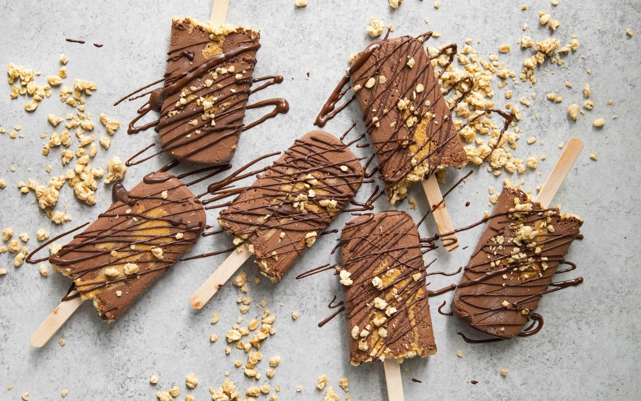 Peanut Butter Swirl Fudgsicles