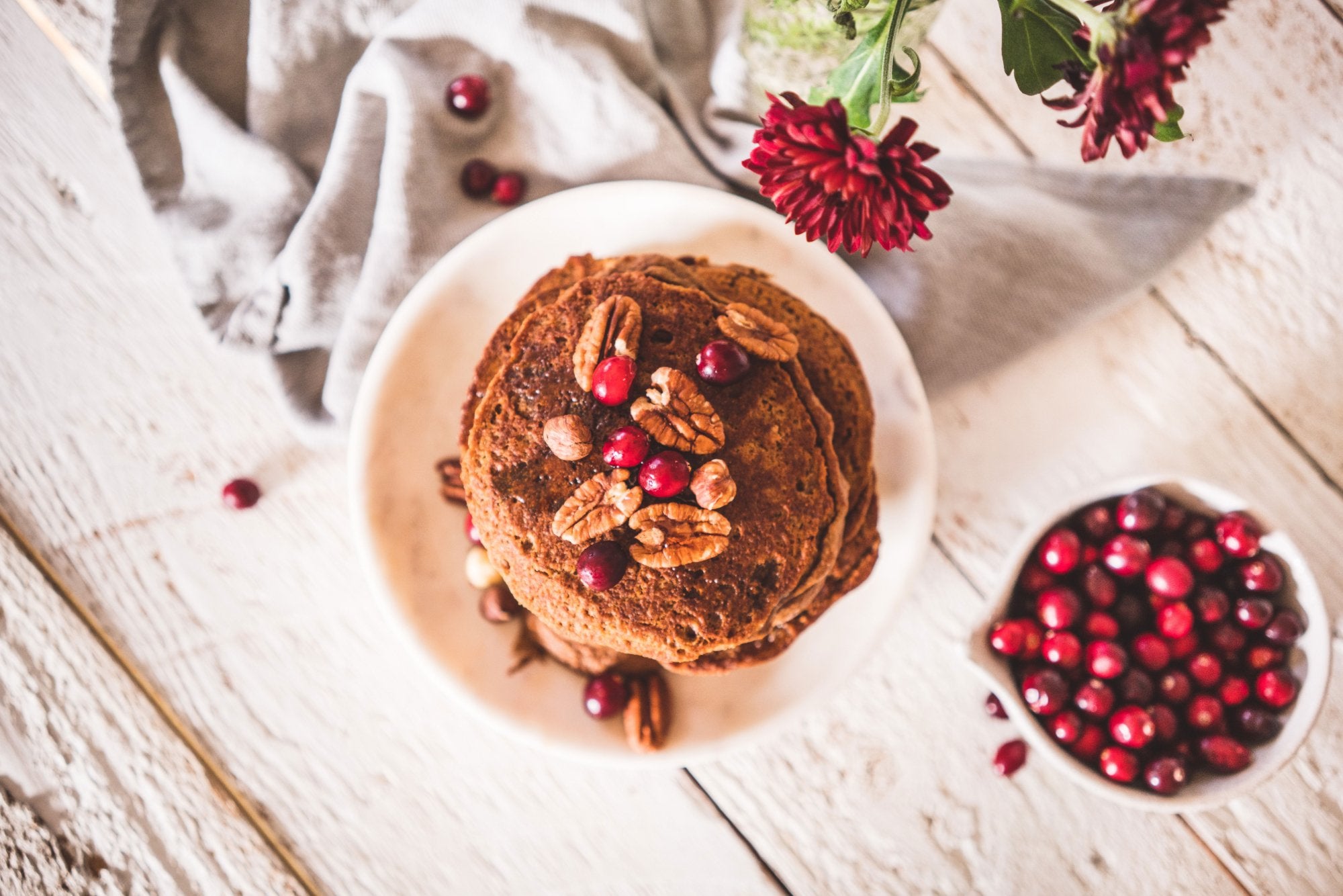 Gingerbread Spice Vegan Pancakes