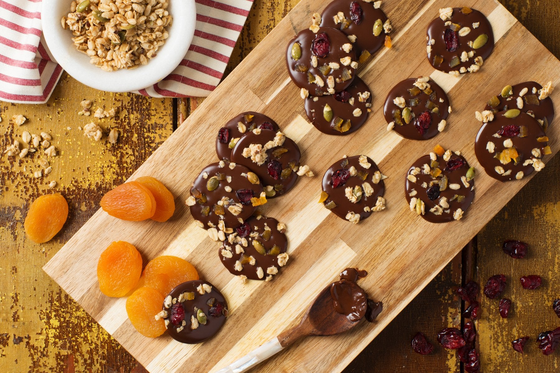 Holiday Chocolate Pumpkin Flax Coins