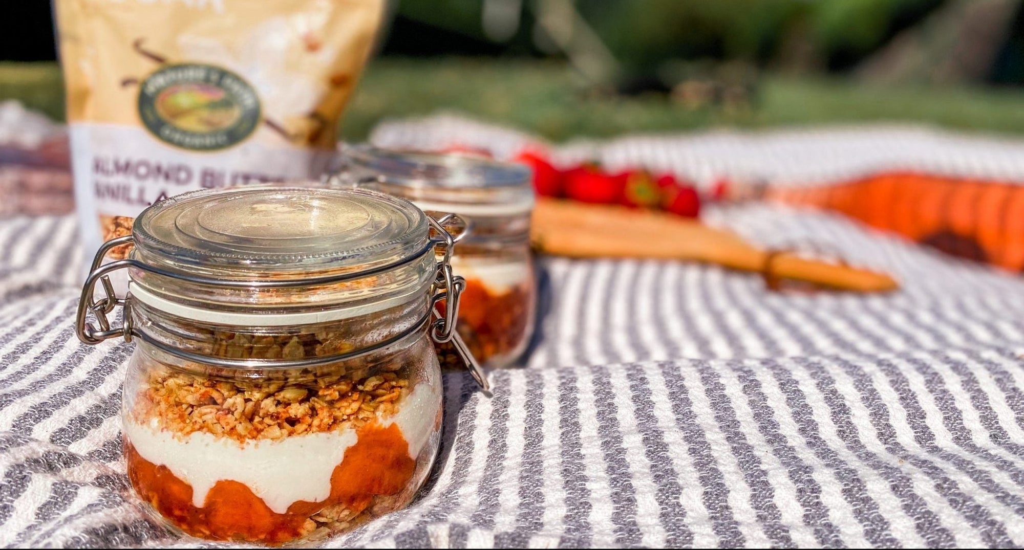 No-Bake Almond Vanilla Peach Cobbler