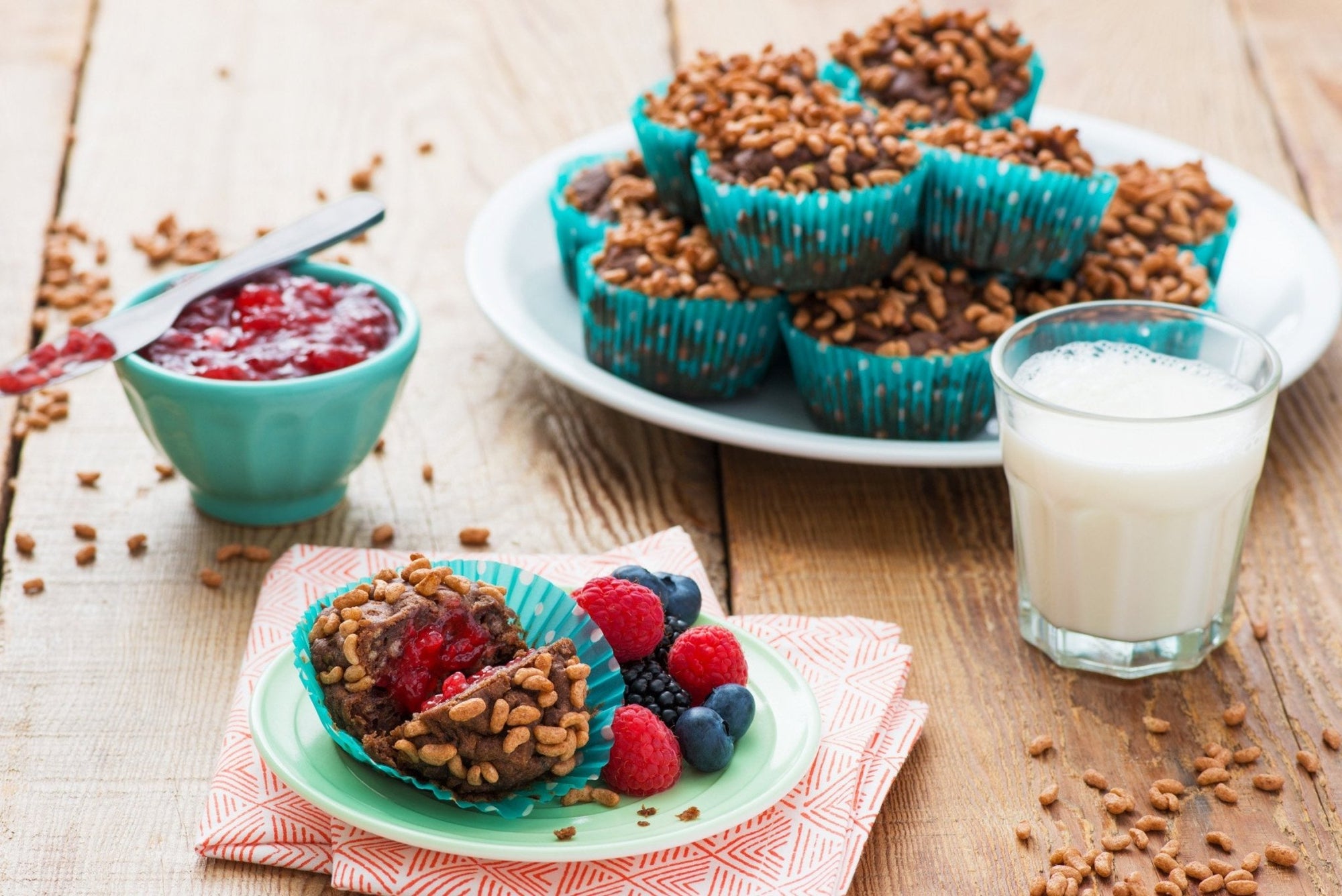 Koala Crisp® Chocolate and Zucchini Breakfast Muffins