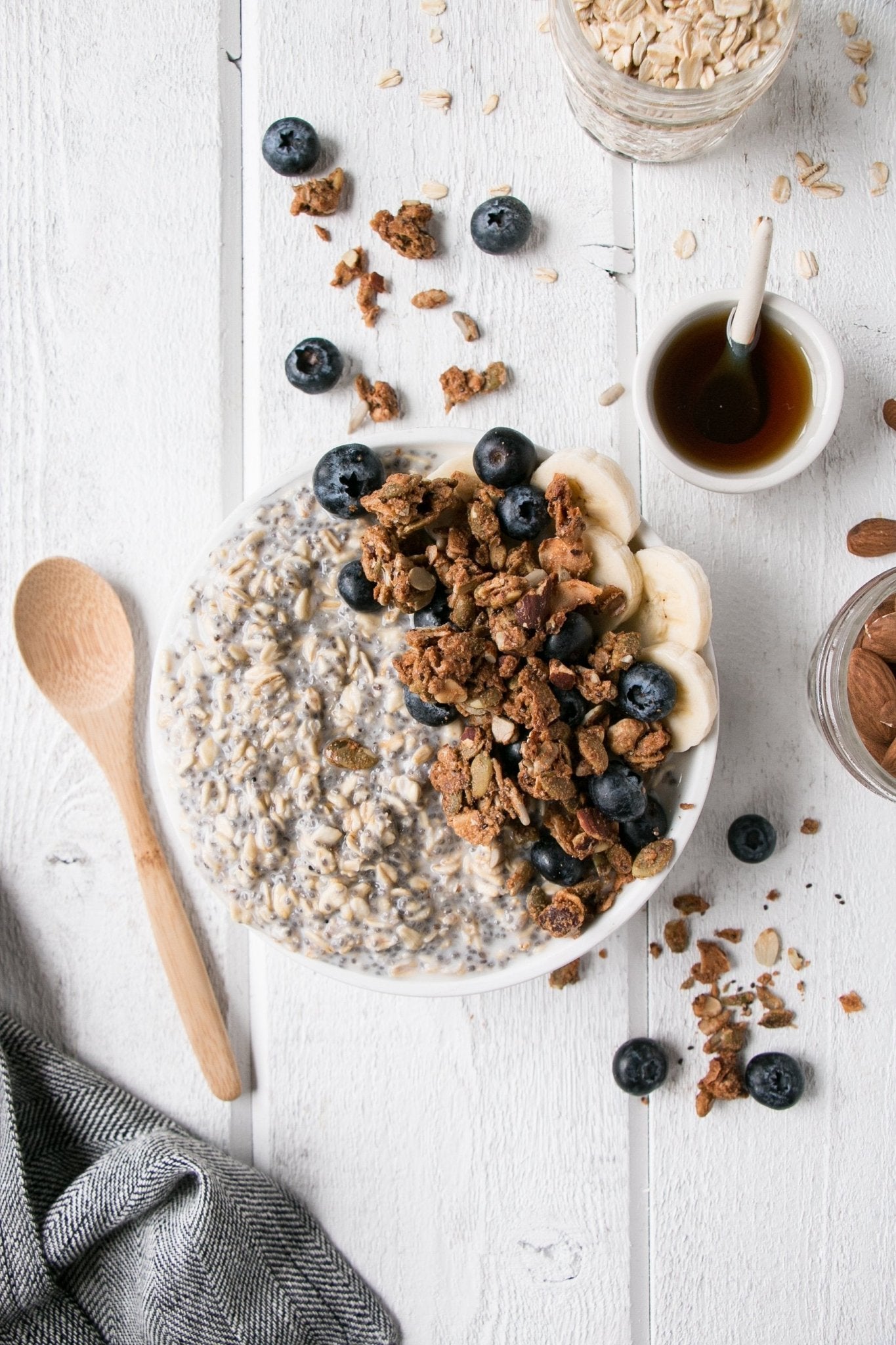 Maple Almond Overnight Oats