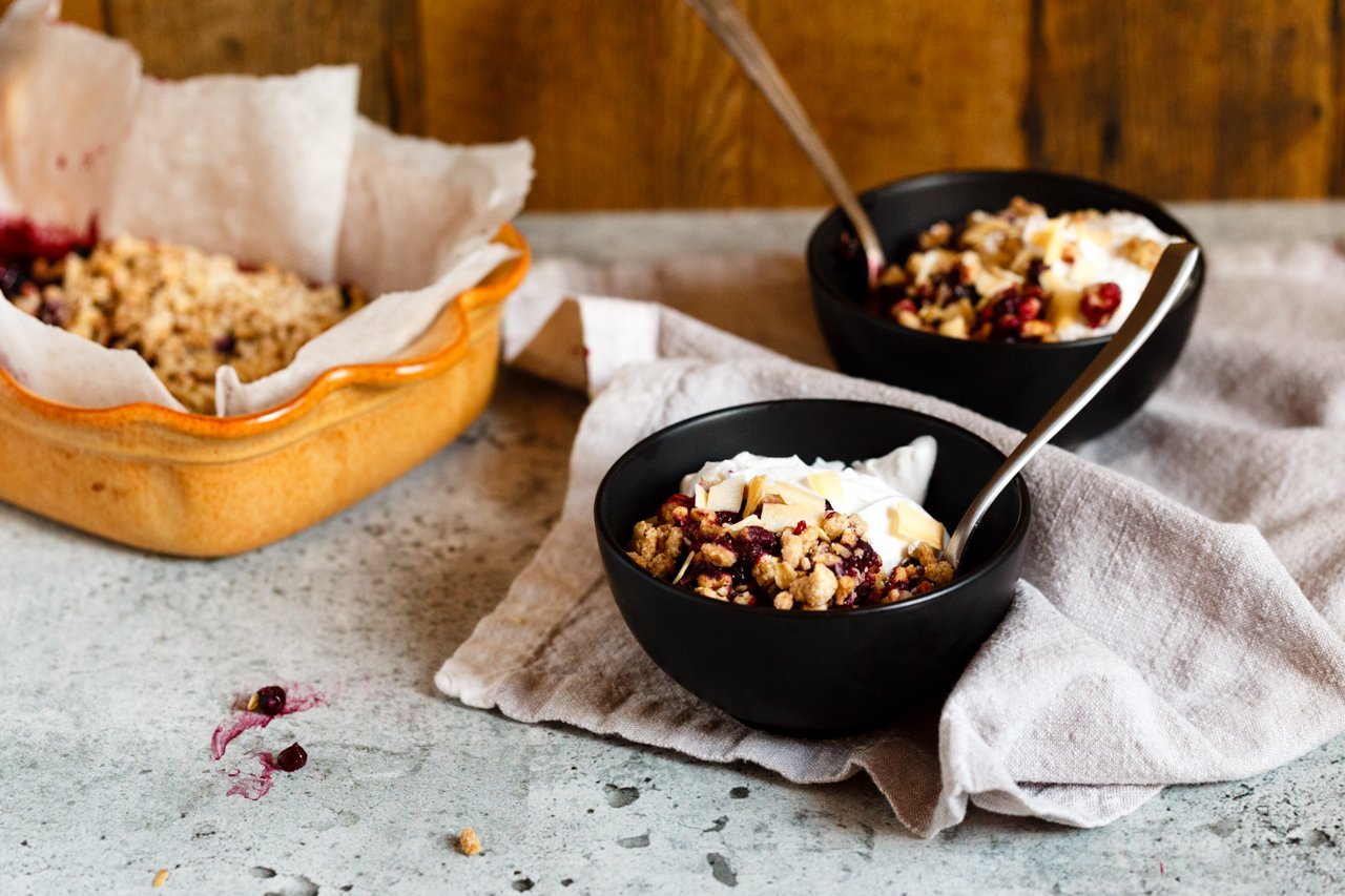 Mixed Berry & Bran Fruit Crisp