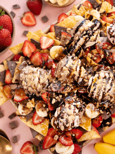 Banana Split Nachos