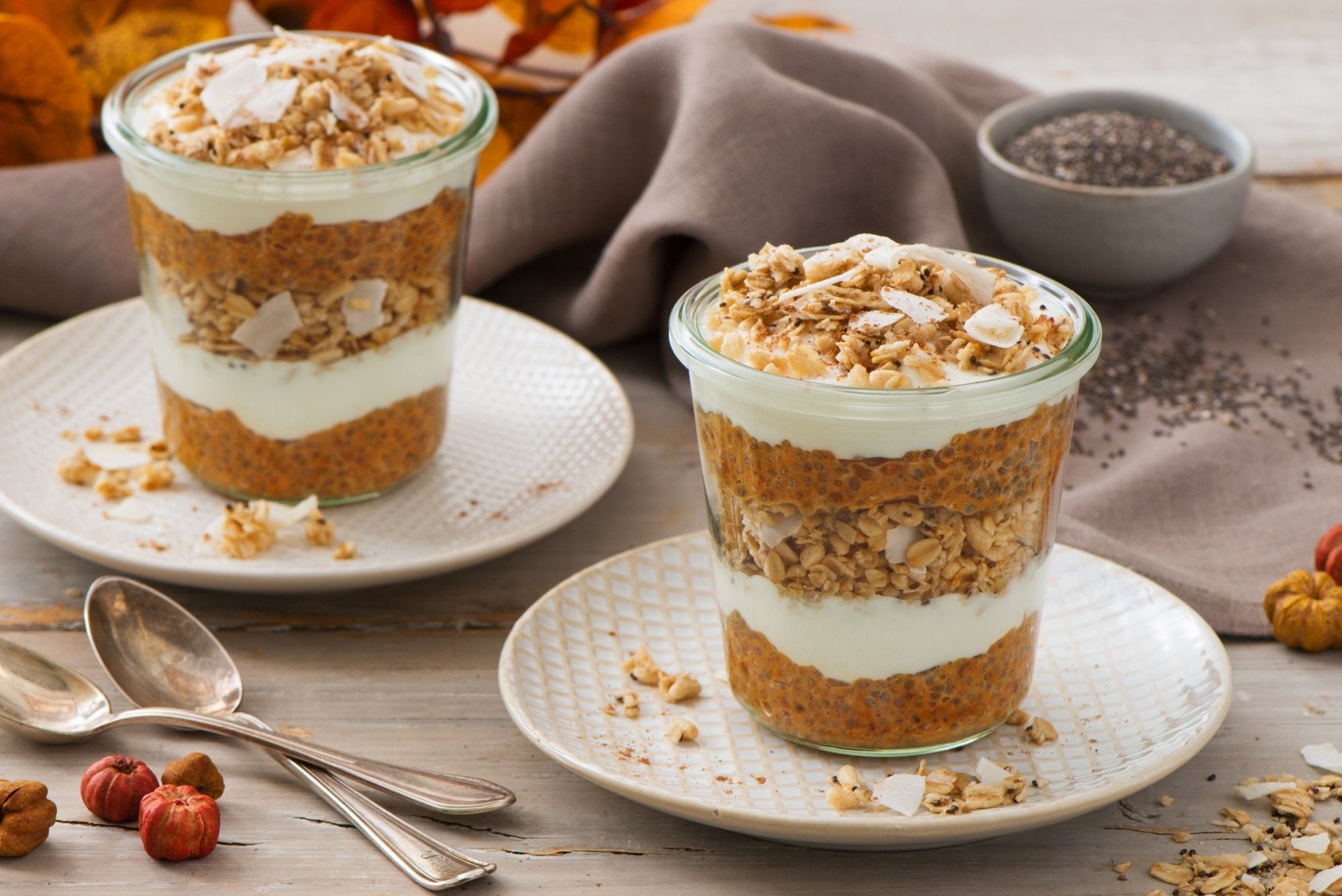 Pumpkin Pie Chia Pudding Parfait