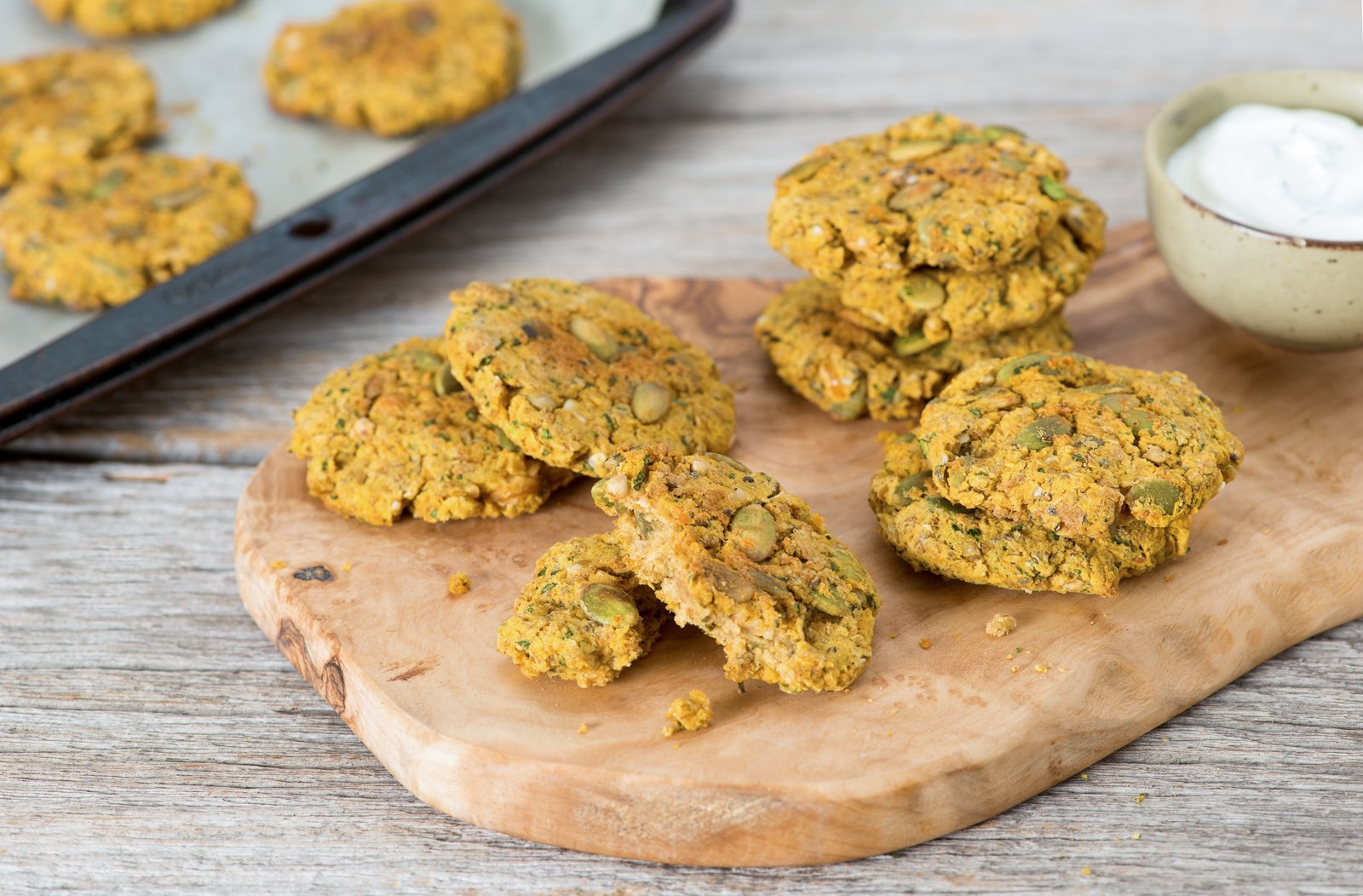 Pumpkin and Chickpea Fritters