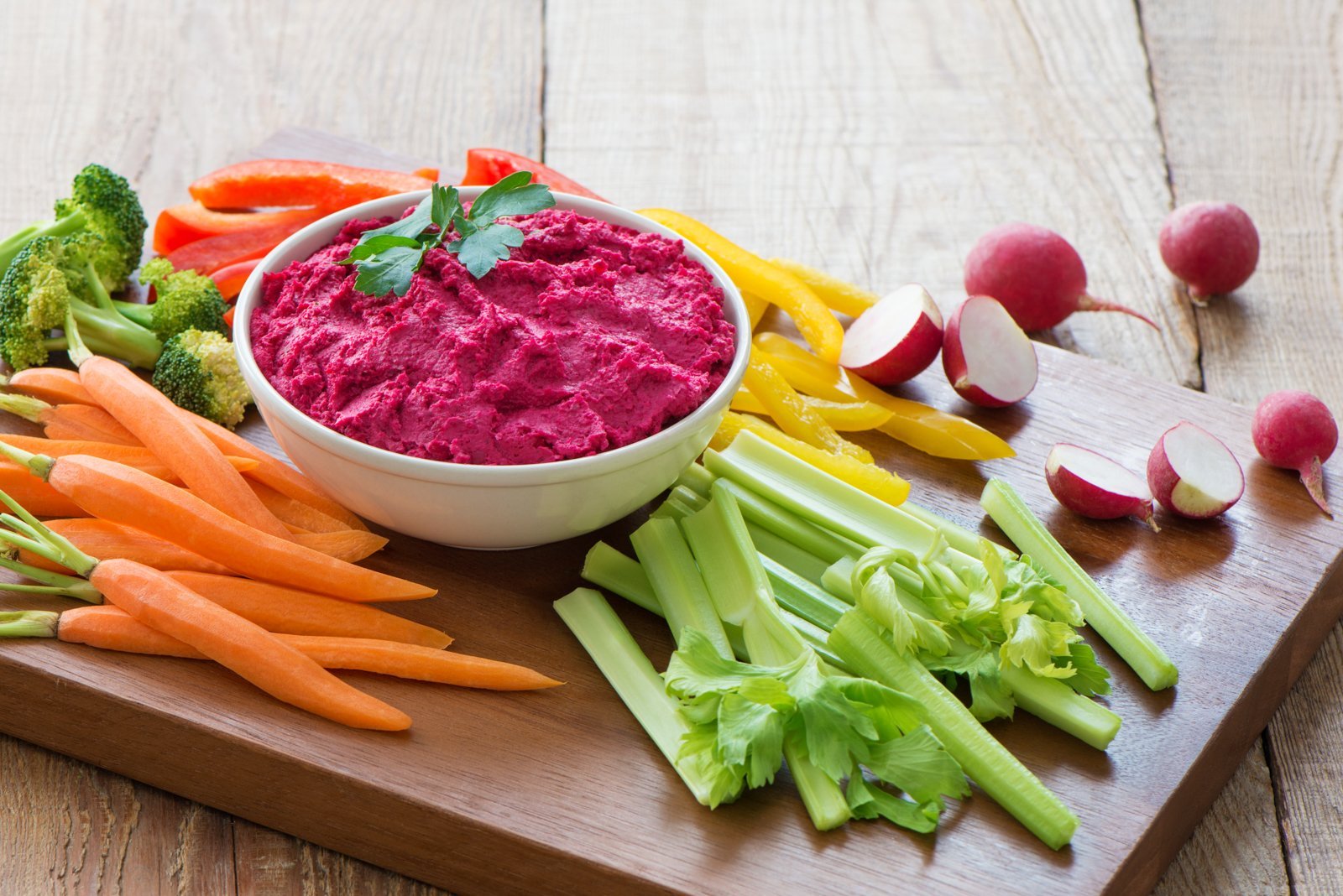 Roasted Beet and Flax Plus Hummus