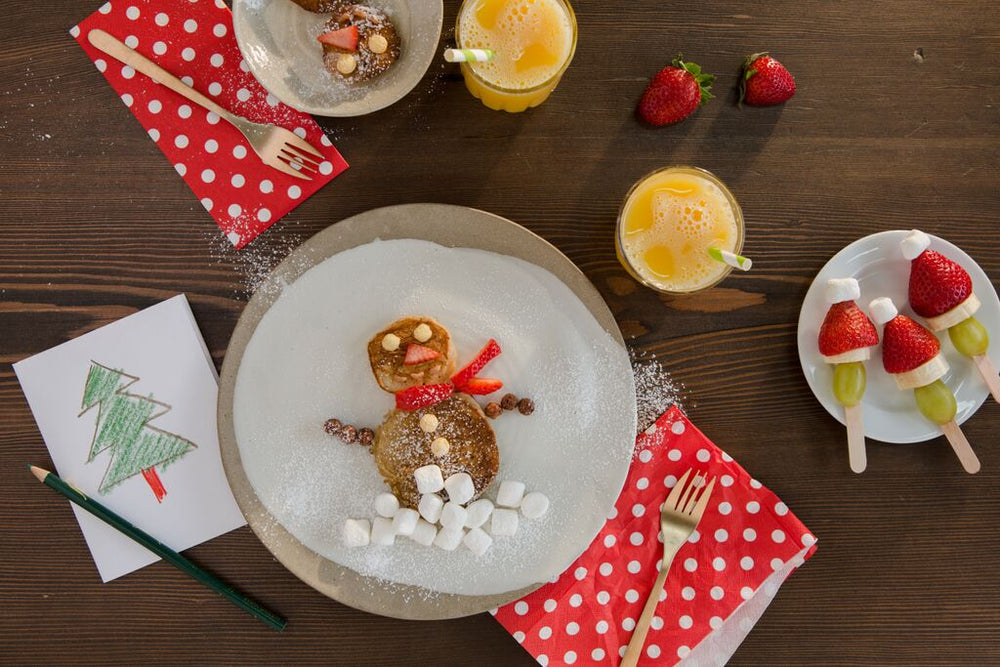 Snowman Pancakes {Quick, Easy + Kids Love Them!}