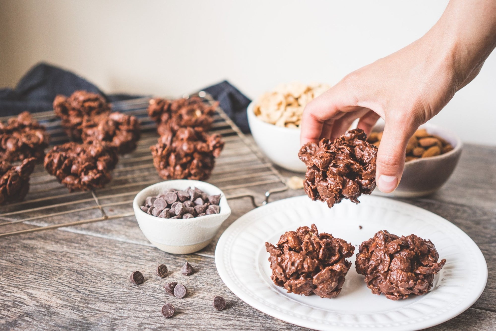 Superflake Chocolate Nut Clusters