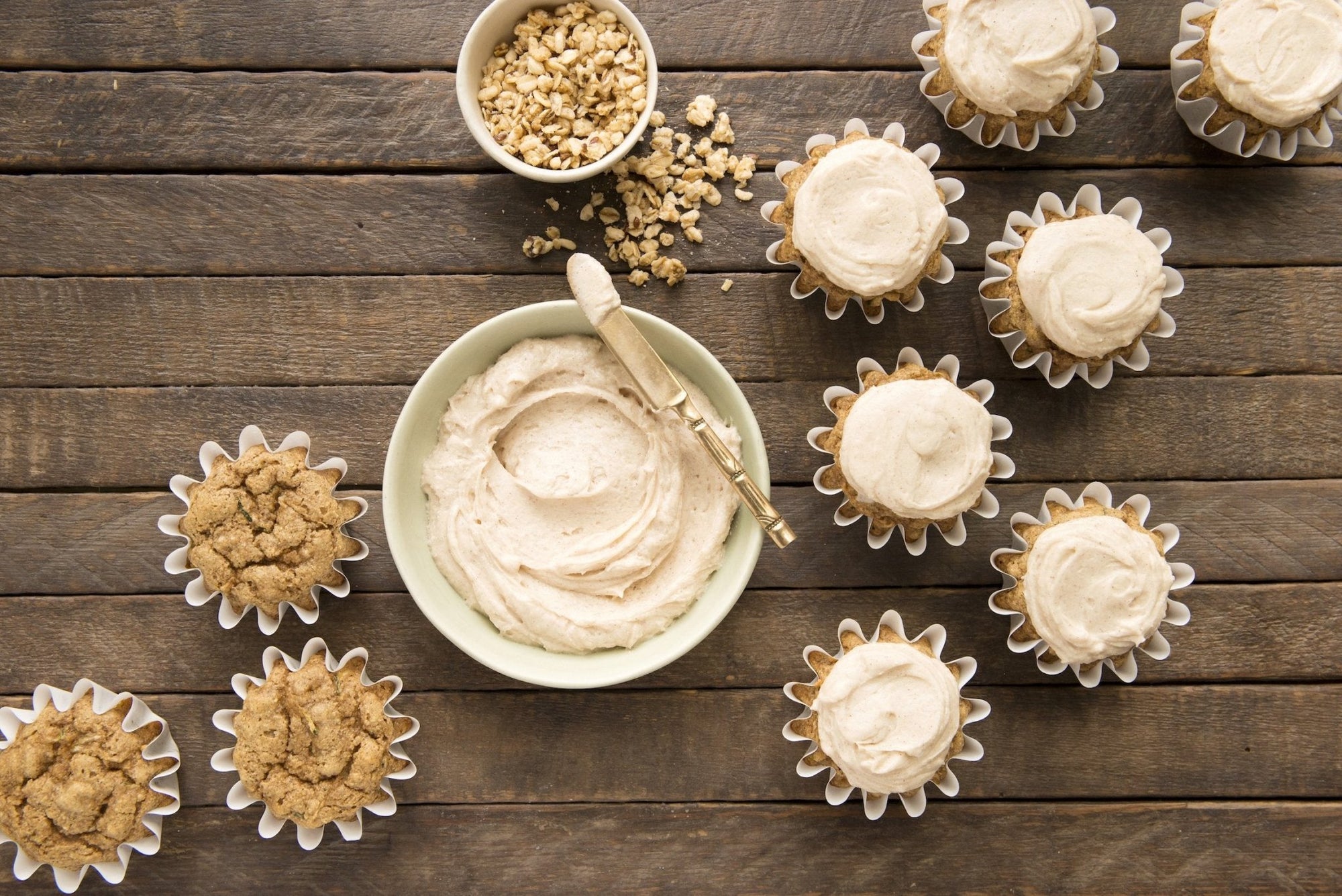 Zucchini Spiced Cupcakes with Cinnamon Buttercream