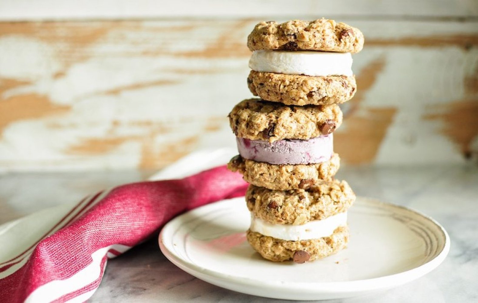 Chocolate Chip Cookie Ice Cream Sandwiches