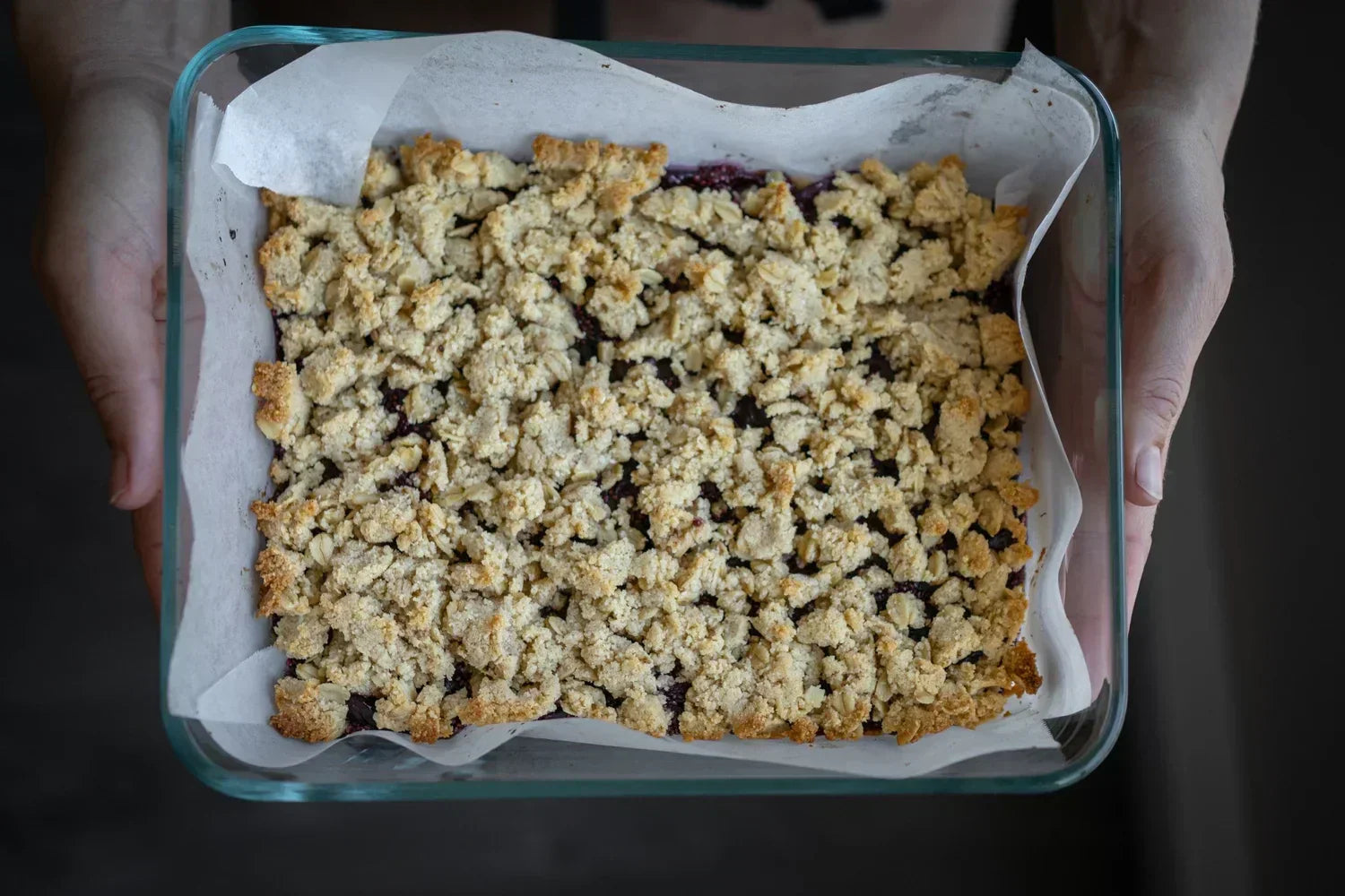 Gluten Free Cherry Crumble Bars
