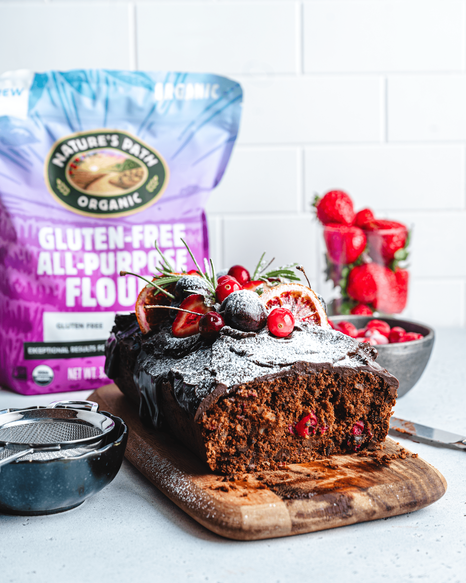 Double Chocolate Cranberry Loaf