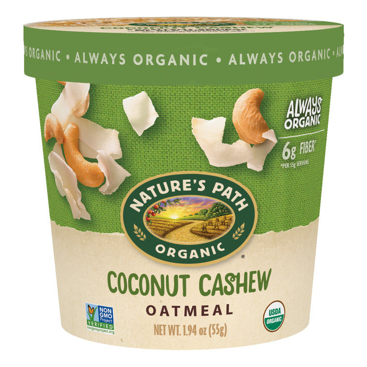Coconut Cashew Oatmeal, 1.94 oz Cup/Tub, Pack of 12