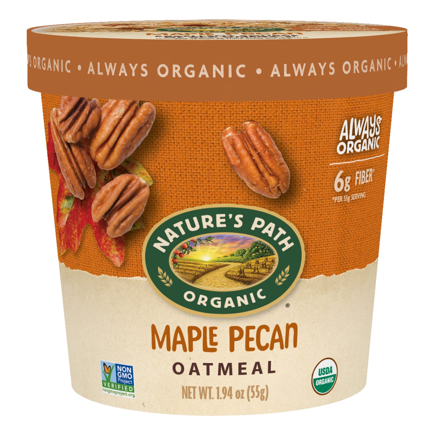 Nature's Path Organic Maple Pecan Oatmeal 2oz Cup