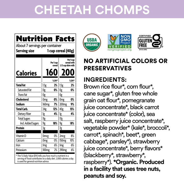 Cheetah Chomps Cereal, 10 oz Box
