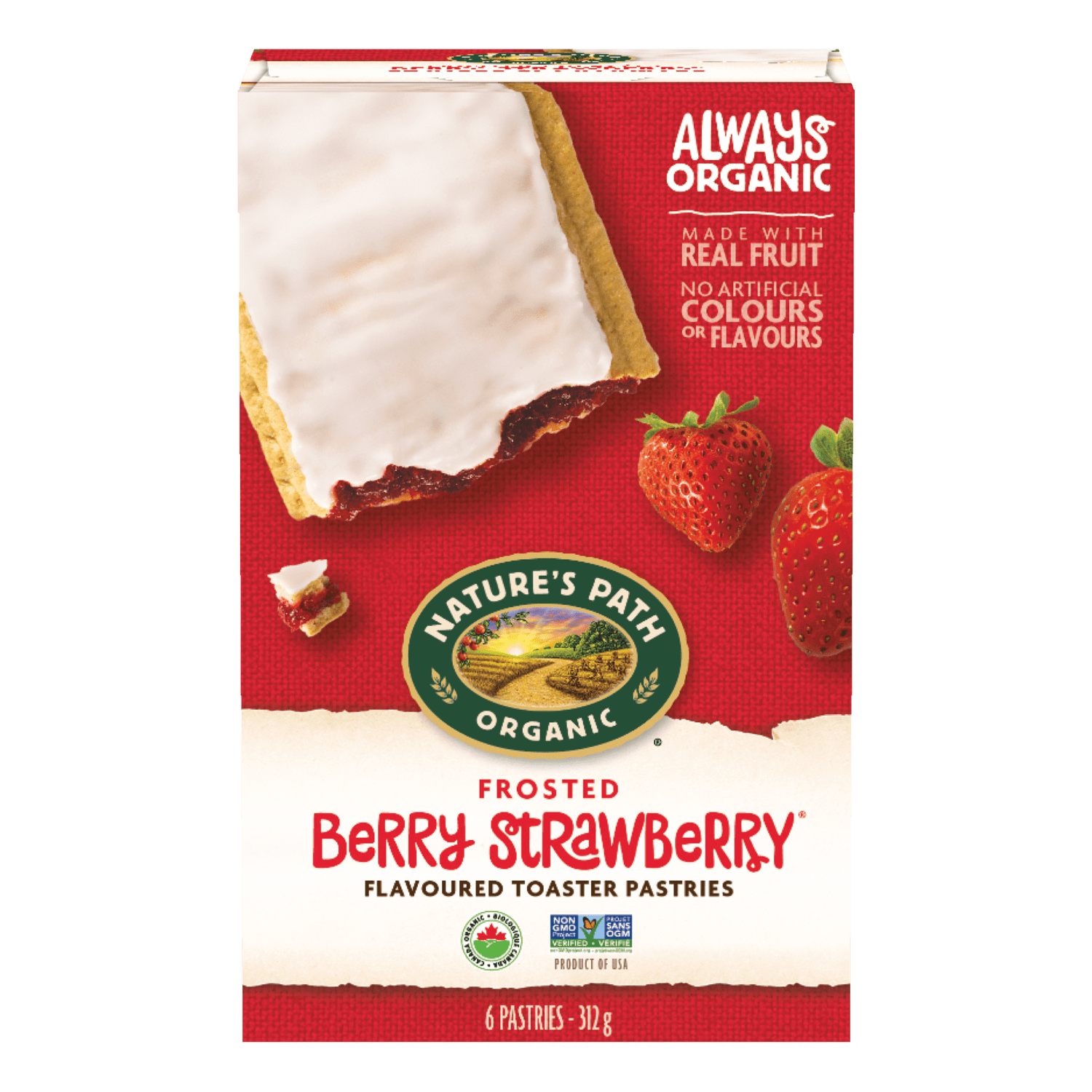 Frosted Berry Strawberry Toaster Pastries