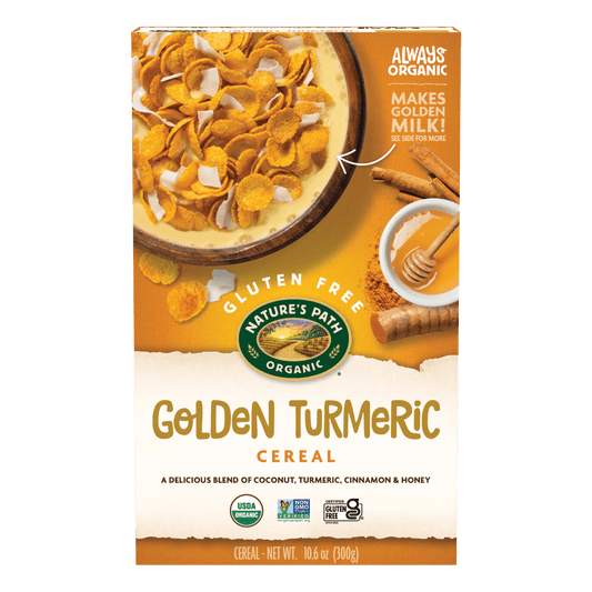 Cereal libre de gluten de cúrcuma dorada, caja de 10.6 oz