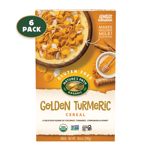 Cereal libre de gluten de cúrcuma dorada, caja de 10.6 oz