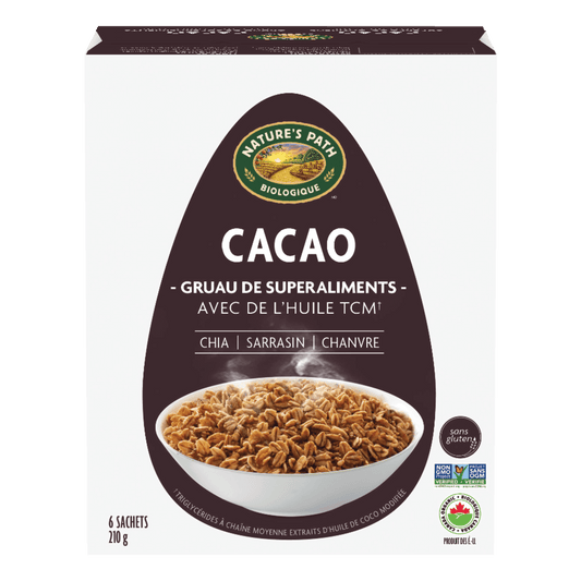 Cacao de avena de superalimento, 210 g de caja