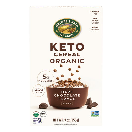 Céréale Keto au chocolat noir, boîte de 9 oz