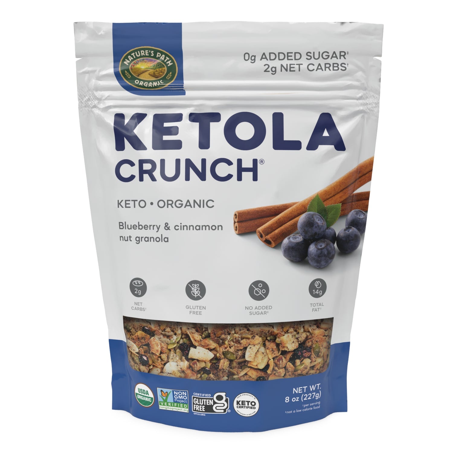 Nature's Path Ketola Crunch® Organic Blueberry Cinnamon Granola 8oz Pouch