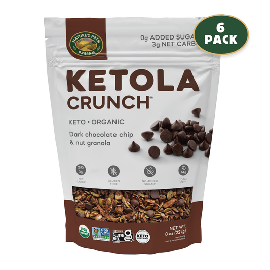 Poux de chocolat noir Ketola Crunch® et granola de noix, pochette de 8 oz